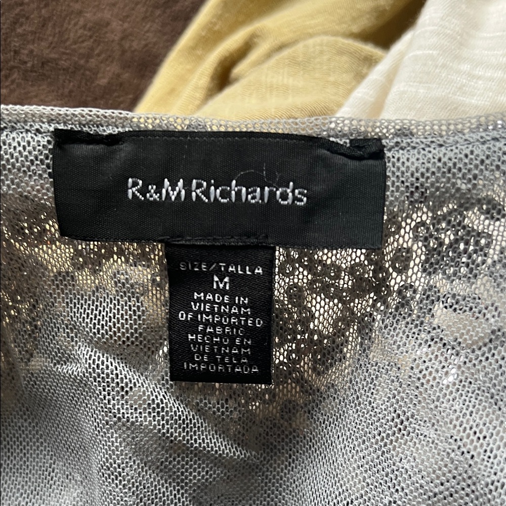 R&M Richards Silver Sequin Blazer - Picture 4 of 4